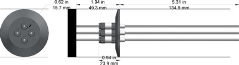 Kurt J Lesker Company Eft B Electrical Feedthrough Solid