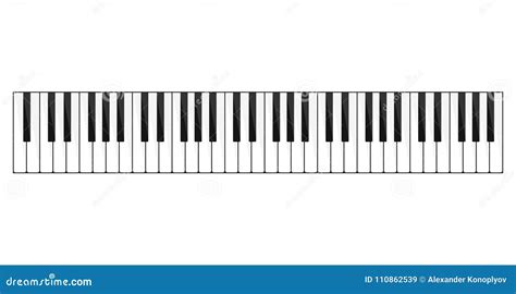 Image de clavier de piano illustration de vecteur. Illustration du ...