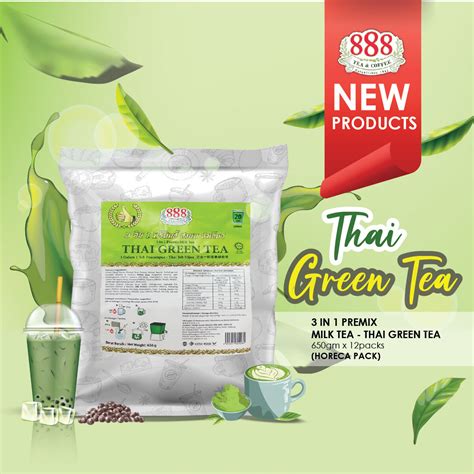 888 3 In 1 Premix Milk Tea Thai Green Tea 650g Lazada