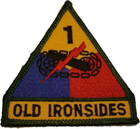 Army 1st Armored Division Old Ironsides Shoulder Style