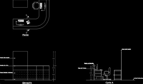 Reception Table Dwg Plan For Autocad • Designs Cad