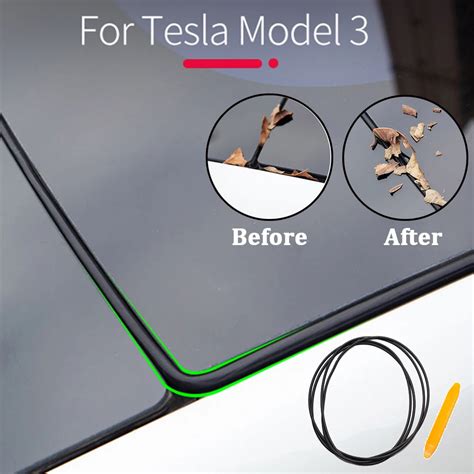 Tira de sellado de amortiguación para techo de Tesla modelo 3 Kit de