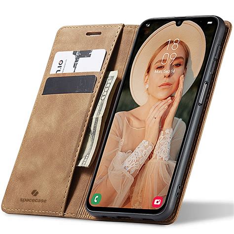 Etui Case Sk Rzane Z Klapk Do Galaxy A G Portfel Obudowa Pokrowiec