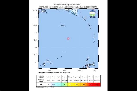 Bmkg Terjadi Gempa Magnitudo Guncang Wilayah Laut Banda Koran