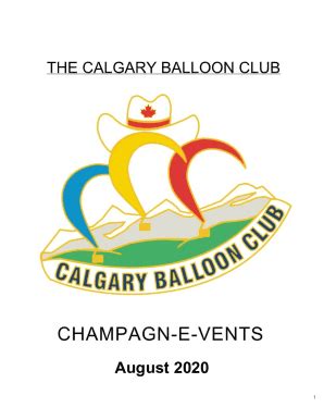 Fillable Online Calgary Balloon Club Fax Email Print Pdffiller