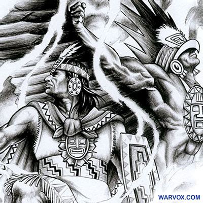 Warrior Spirit Tattoo Design - ₪ AZTEC TATTOOS ₪ Warvox Aztec Mayan Inca Tattoo Designs