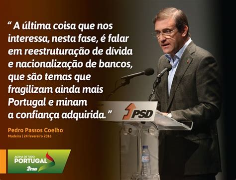 Pedro Passos Coelho Presidente Do Partido Social Democrata Em