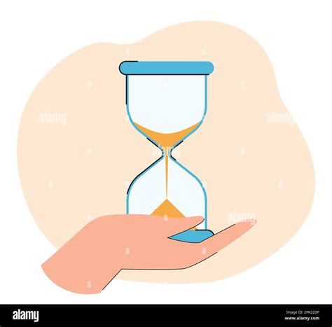 Hand Holding Hourglass Stock Vector Image And Art Alamy