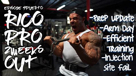 Santi Aragon 2019 Puerto Rico Pro Ep 4 2 Weeks Out Arm Day Youtube