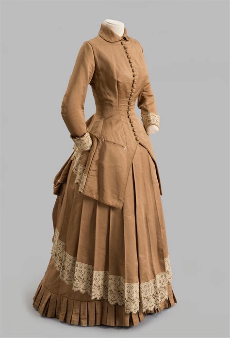 C1882 3 Fawn Colored Day Dress Albany Institute Of History And Art