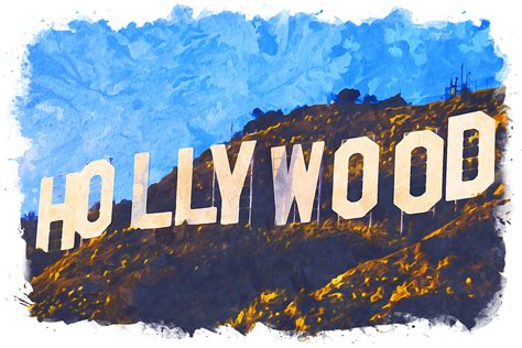 Hollywood Sign Graphic