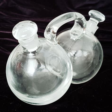 Vintage Art Deco Conjoined Oil And Vinegar Cruet Set Joined Etsy