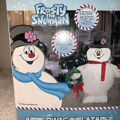 Gemmy 3 5 FT TALL RANKIN BASS FROSTY THE SNOWMAN CHRISTMAS INFLATABLE