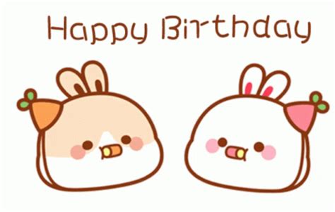 Happy Birthday Cute Sticker - Happy Birthday Cute - Discover & Share GIFs