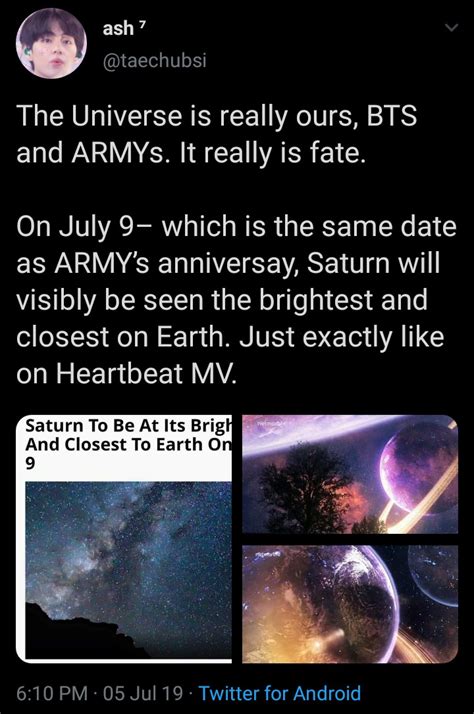 Bts And The Universe Prove To Always Be Connected As An Appropriately