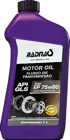 Radnaq Automotive Motor Oil EP 75W80 MSLub Sua Troca de Óleo pela