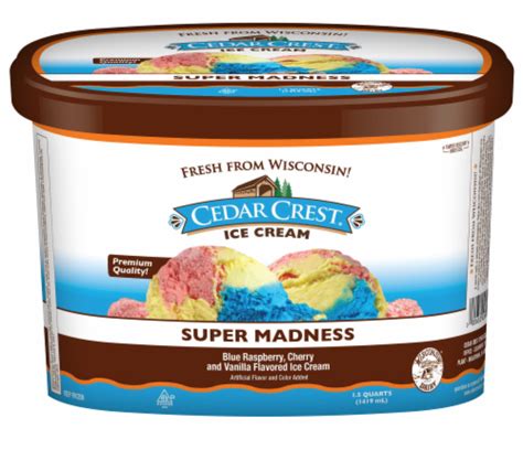 Cedar Crest Super Madness Ice Cream Tub 48 Oz Frys Food Stores