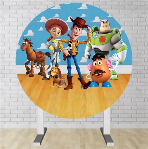 Painel Redondo Sublimado Toy Story PNR433