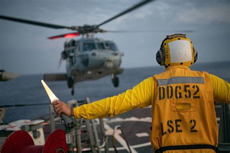 Dvids Images Uss Barry Conducts Night Flight Quarters Image Of