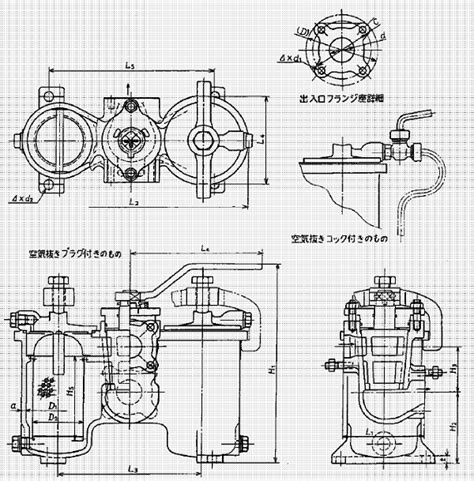 Marine Cast Iron Duplex Oil Strainer Jis F Hu Type Peony Marine