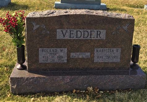 Roland W Pete Vedder Find A Grave Memorial