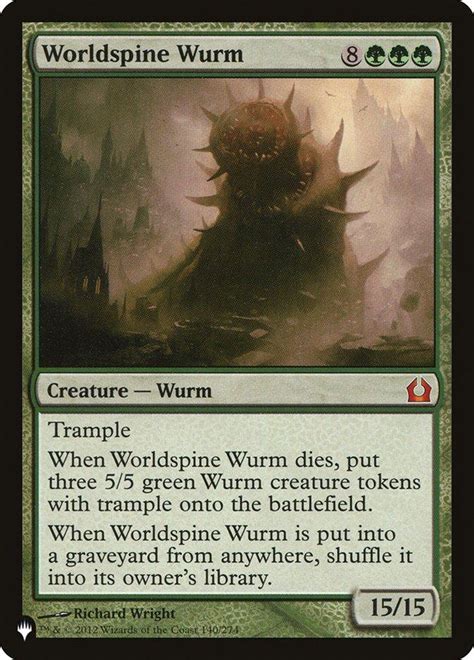 Worldspine Wurm Mystery Booster The List Card Kingdom