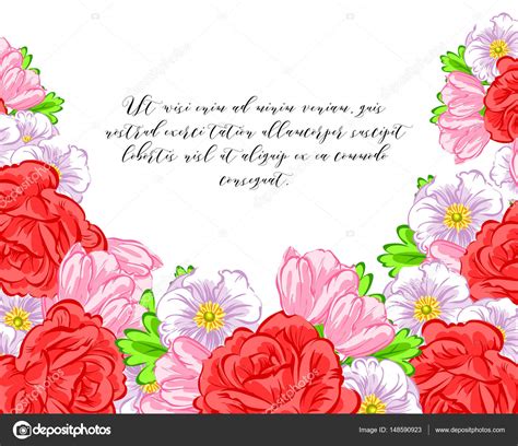 Floral background card Stock Illustration by ©All-about-Flowers #148590923