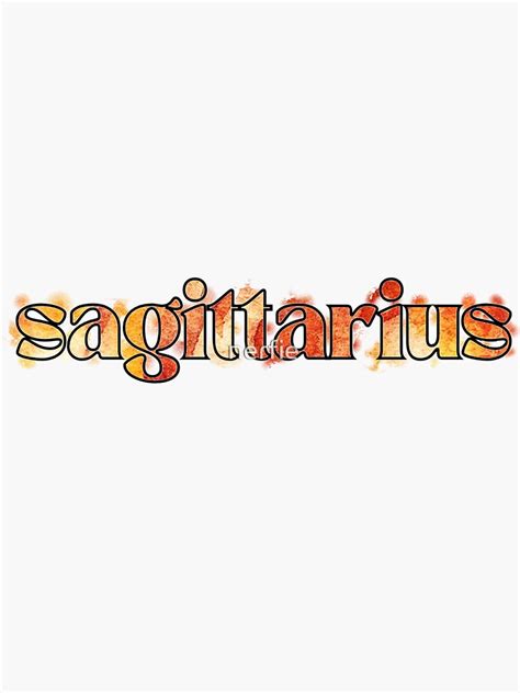 "sagittarius fire sign sticker" Sticker for Sale by nerfie | Redbubble