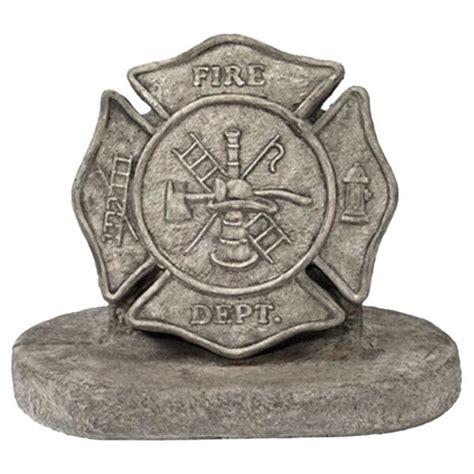 Concrete Fireman S Maltese Cross Solid Rock Stone Works