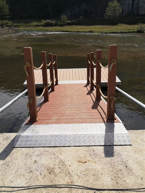 Floating Dock Marina With PE Float And Aluminum Frame China Aluminum