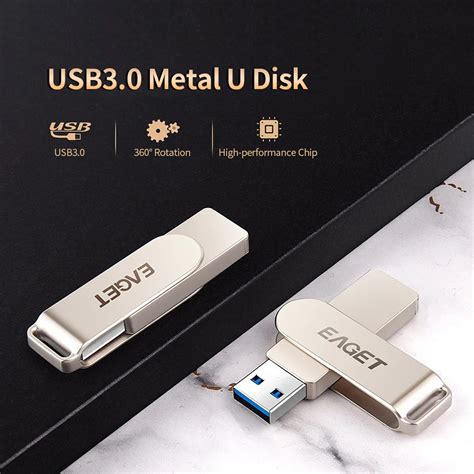 EAGET F60 USB3 0 USB Flash Drive Metal U Disk Portable High Speed Flash