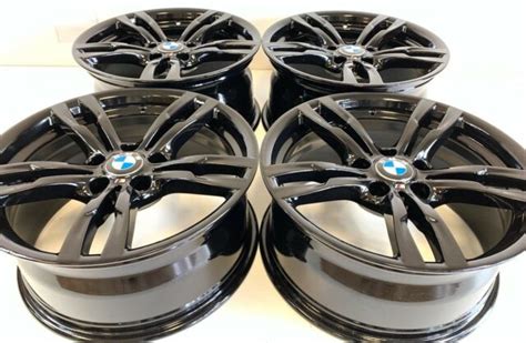 18 Oem Staggered Wheels Factory Rims Bmw M2 M3 M4 M5 330i 335i Gloss Black Ebay