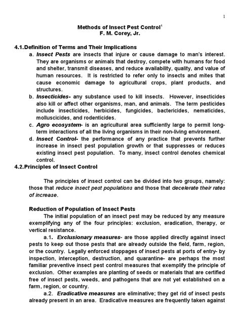 Lea Lecture Crop Pests Their Methods Of Control Pdf Genetically Modified Organism Pest