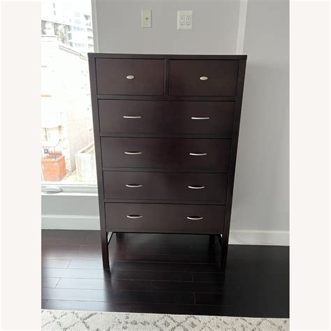 Tall Dark Brown Dresser - AptDeco