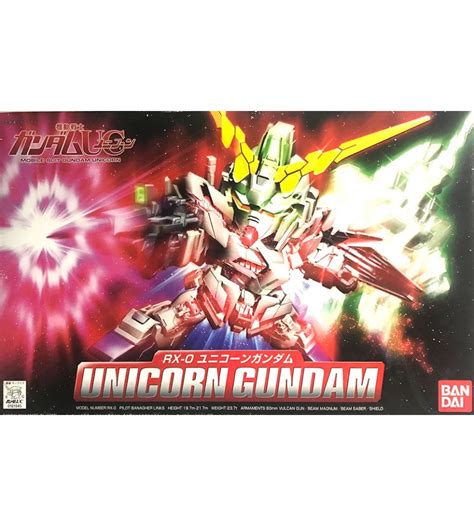 Gundam Sd Gundam Unicorn Model Kit Visiontoys