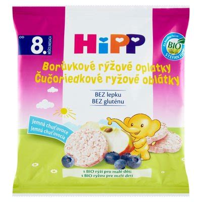 HiPP Bio borůvkové rýžové oplatky 30g | BILLA e-shop