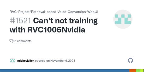 Can T Not Training With Rvc Nvidia Issue Rvc Project