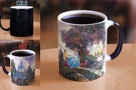 Morphing Mugs Disney Cenicienta Wishes Upon A Dream Thomas Kinkade Una