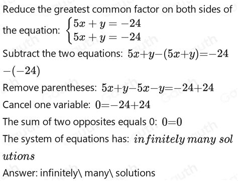 Solved Har Exanm Review Question 10 Of 83 Step 1 Of 1 Solve The Following System Of Linear