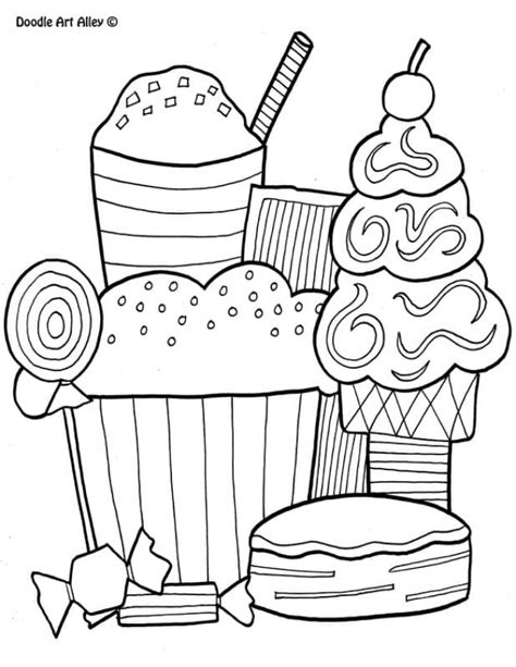 Get This Food Coloring Pages Sweets H3bx7