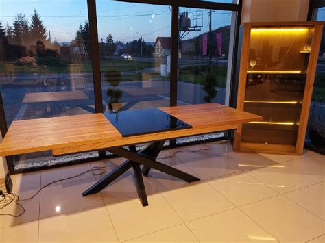 St L Debowy Rozkladany Drewniany Lite Drewno Loft Juszczyn Kup