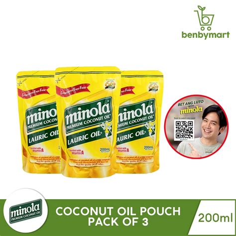 Minola Premium Coconut Lauric Oil Sup Ml Pack Of Shopee