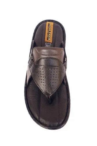 Pu Men Gents Leather Slipper Size At Rs Pair In Agra Id