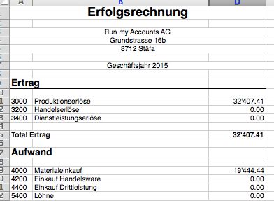 Anleitung Gratis Excel Buchhaltung Run My Accounts AG Online