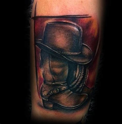 Cowboy Hat Tattoo Ideas For Men