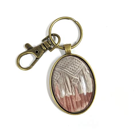 Oval Key Ring Glass Kit Antique Bronze Makes 10