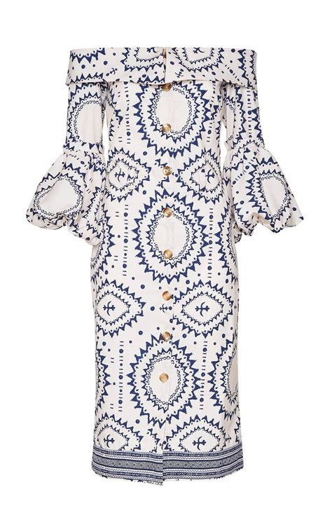 Maloka Cotton Poplin Midi Dress By Andres Otalora Moda Operandi