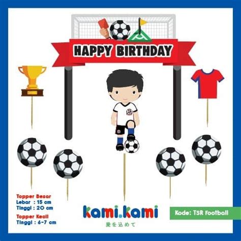 Jual Cake Topper Set Sepak Bola Soccer Kab Tangerang Kami Kami