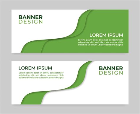 page  green banner background vectors illustrations
