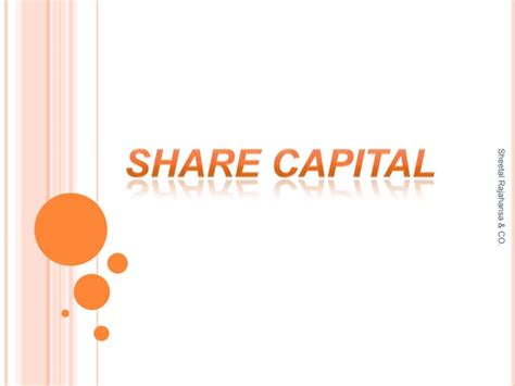 Share Capital Ppt Free Download